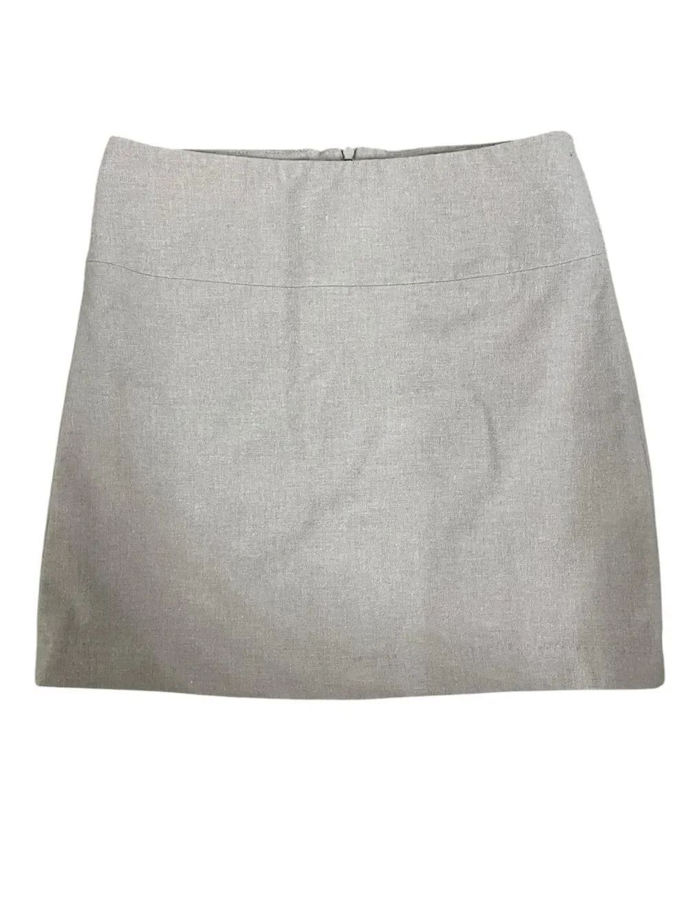Banana Republic Mini Skirt Size 2 Wool Blend Beige Work Office